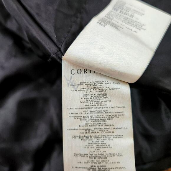 Cortefiel Waxed Double Breasted Rain Coat Size 8 - Picture 7 of 8